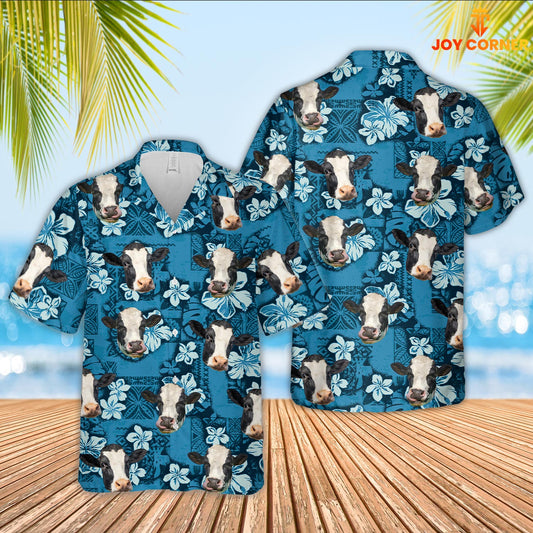 JoyCorners Holstein Cattle Hawaiian Shirt