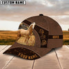 Joycorners Horse Lovers Leather Pattern Customized Name Cap