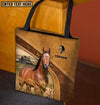 Joycorners American Quarter Horse Farm Lovers Custom Name 3D Tote Bag