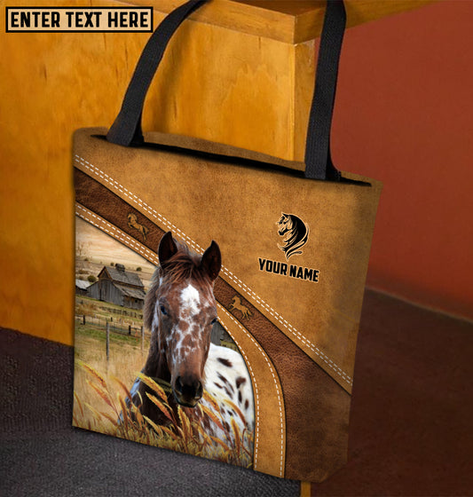 Joycorners Appaloosa Horse Farm Lovers Custom Name 3D Tote Bag