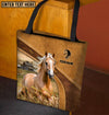 Joycorners Palomino Horse Farm Lovers Custom Name 3D Tote Bag