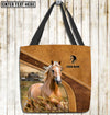 Joycorners Palomino Horse Farm Lovers Custom Name 3D Tote Bag