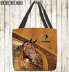 Joycorners Warmblood Horse Farm Lovers Custom Name 3D Tote Bag