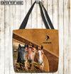 Joycorners Horse Farm Lovers Custom Name 3D Tote Bag