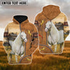 Joycorners Custom Name Farm Horse Lovers 3D Printed Hoodie