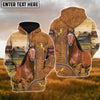 Joycorners Custom Name Farm Horse Lovers 3D Printed Hoodie