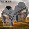 Joycorners Custom Name Farm Horse Lovers 3D Printed Hoodie