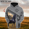 Joycorners Custom Name Farm Horse Lovers 3D Printed Hoodie