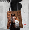 Joycorners Appaloosa Horse Carving Leather Pattern Custom Name 3D Tote Bag