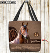 Joycorners Morgan Horse Never Walk Alone Custom Name 3D Tote Bag