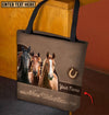 Joycorners Horse Lovers Never Walk Alone Custom Name 3D Tote Bag