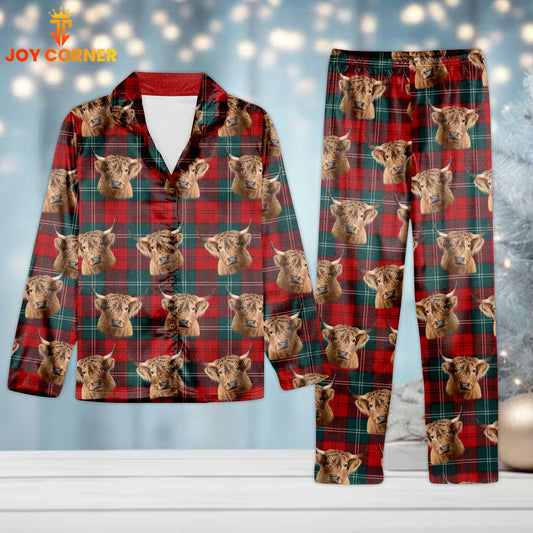 Joycorners Cow Lovers Pattern 3D Pajamas