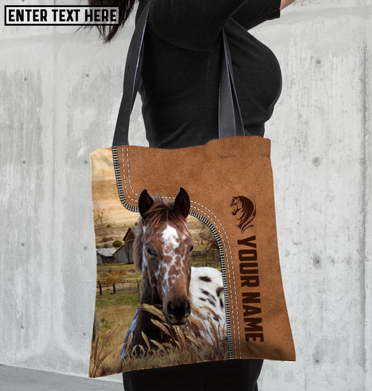 Joycorners Appaloosa Horse Farm Lovers Custom Name 3D Tote Bag