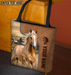 Joycorners Palomino Horse Farm Lovers Custom Name 3D Tote Bag