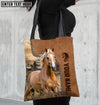 Joycorners Palomino Horse Farm Lovers Custom Name 3D Tote Bag