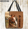 Joycorners Thoroughbred Horse Farm Lovers Custom Name 3D Tote Bag