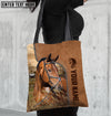 Joycorners Warmblood Horse Farm Lovers Custom Name 3D Tote Bag