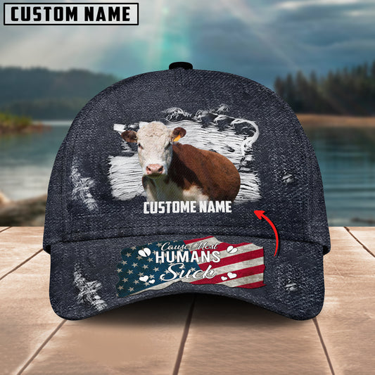 Joycorners Hereford Cattle Customized Name Cap