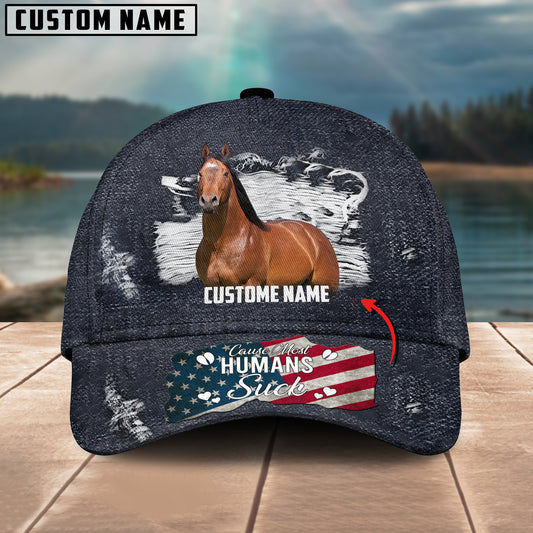 Joycorners Horse Lovers Customized Name Cap