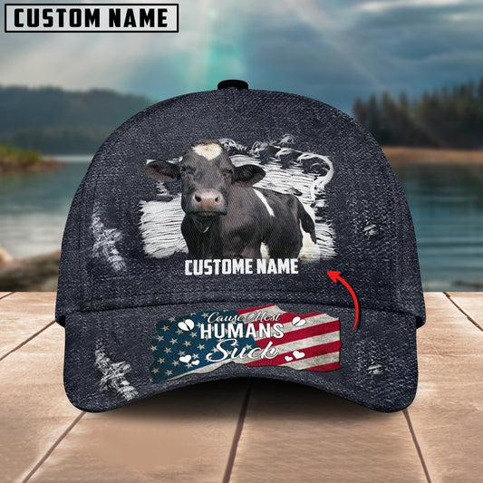 Joycorners Holstein Cattle Customized Name Cap