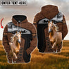 Joycorners Custom Name Palomino Horse Lovers 3D Hoodie