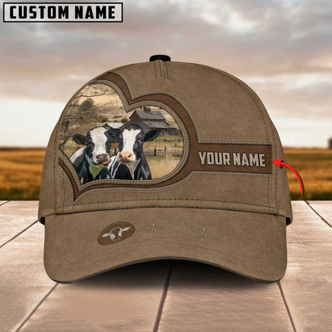 Joycorners Holstein Cattle Customized Name Cap