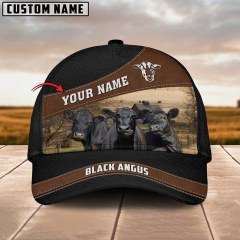 Joycorners Black Angus Cattle Customized Name Cap