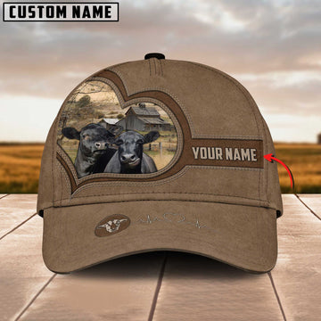 Joycorners Black Angus Cattle Customized Name Cap