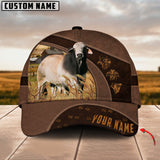 Joycorners Brahman Cattle Leather Pattern Customized Name Cap