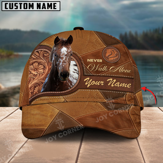 Joycorners Appaloosa Horse Never Walk Alone Custom Name 3D Classic Cap