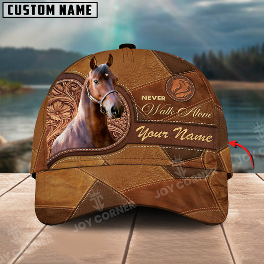 Joycorners Morgan Horse Never Walk Alone Custom Name 3D Classic Cap
