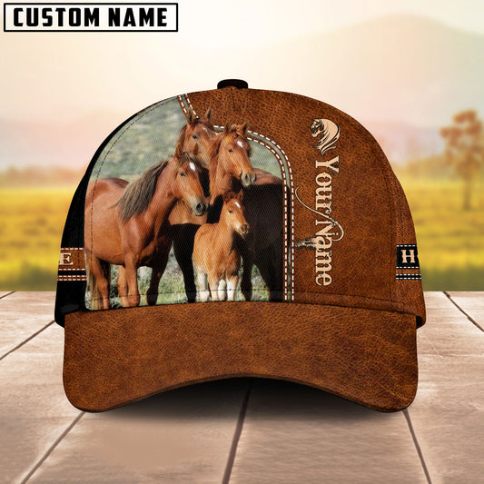 JoyCorners Family Horse Customized Name Cap