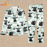 Joycorners Black Angus Cattle Lovers 3D Pajamas