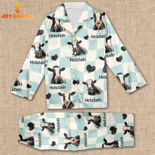 Joycorners Holstein Cattle Lovers 3D Pajamas