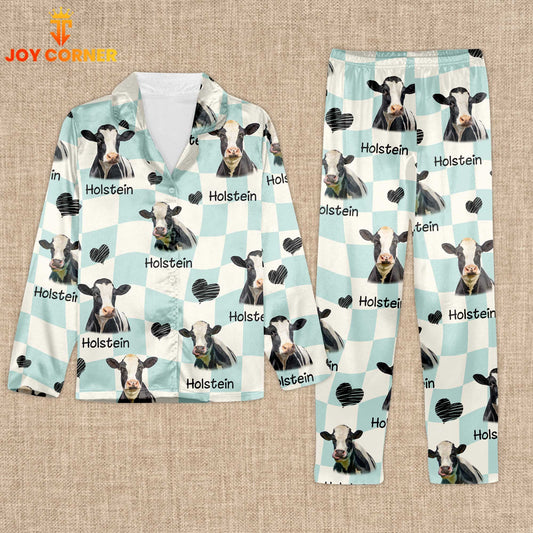 Joycorners Holstein Cattle Lovers 3D Pajamas