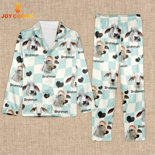 Joycorners Brahman Cattle Lovers 3D Pajamas