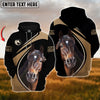 Joycorners Custom Name American Quarter Horse Lovers 3D Hoodie