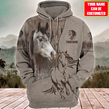 Joycorners Custom Name Horse Lovers 3D Hoodie