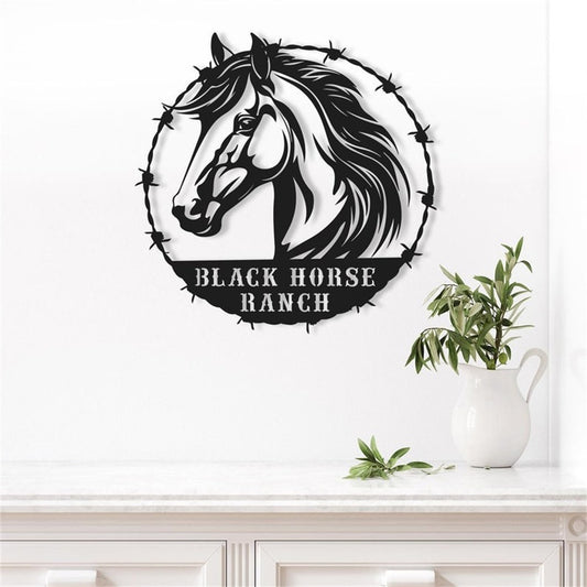 Personalized Name Horse Metal Sign