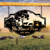 Personalized Name Farm Metal Sign