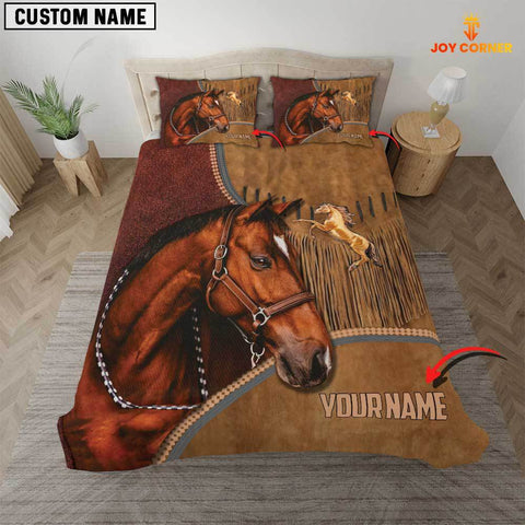JoyCorners American Quarter Horse Customized Name 3D Bedding Set