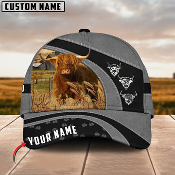 Joycorners Highland Cattle Customized Name Cap