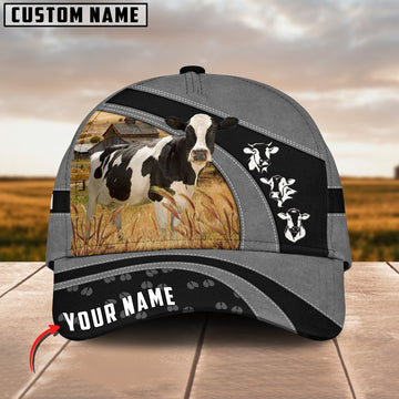 Joycorners Holstein Cattle Customized Name Cap