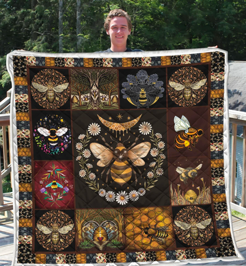 Joycorners Personalized Name Honey Bee Blanket