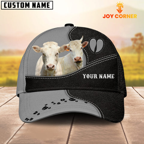 Joycorners Charolais Cattle Customized Name Cap