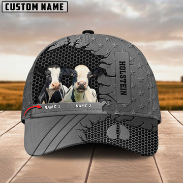 Joycorners Holstein Cattle Customized Name Cap