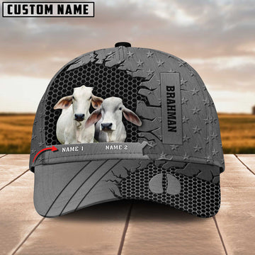Joycorners Brahman Cattle Customized Name Cap