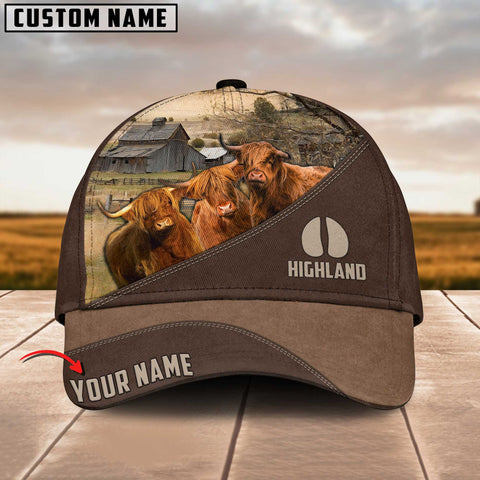 Joycorners 3 Highland Cattle Customized Name Cap