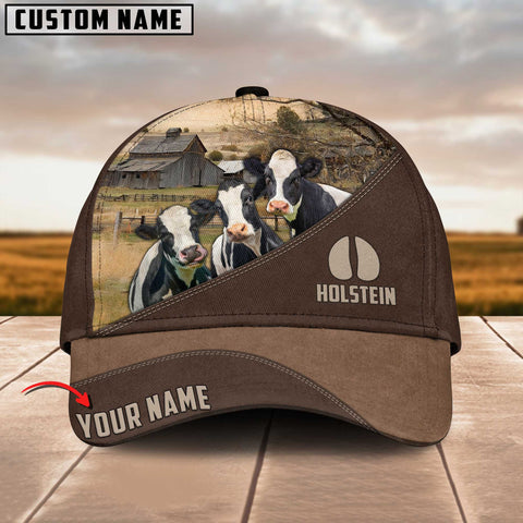 Joycorners 3 Holstein Cattle Customized Name Cap