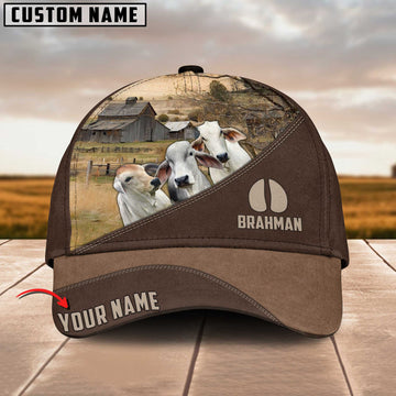 Joycorners 3 Brahman Cattle Customized Name Cap